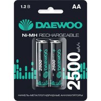 Daewoo Rechargable AA 2500мАч 5043268 (2 шт)