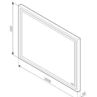  AM.PM Зеркало Gem 100 M91AMOX1001WG - Превью изображения №2 — Интернет-магазин ПроЗаказ