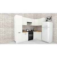 Готовая кухня ВерсоМебель Эко-2 1.2x2.7 правая (белый фасадный/ст.золотистый дуб) - Превью изображения №2 — Интернет-магазин ПроЗаказ