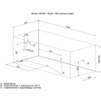 Ванна Aquanet Bright 180x80 (с каркасом) - Превью изображения №12 — Интернет-магазин ПроЗаказ