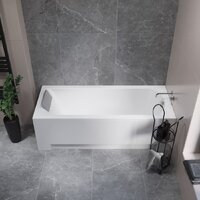 Ванна Lauter Amelia 150 21204050 (с ножками, серым подголовн., белым лиц. и торц.экраном) - Превью изображения №12 — Интернет-магазин ПроЗаказ