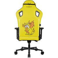 Игровое (геймерское) кресло Knight Craft Dragon (желтый экокожа) - Превью изображения №3 — Интернет-магазин ПроЗаказ