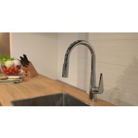 Смеситель Hansgrohe Talis S 72813800 (нержавеющая сталь) - Превью изображения №3 — Интернет-магазин ПроЗаказ
