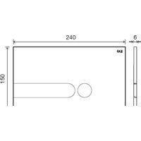 Панель смыва OLI Iplate 670006 (матовый хром) - Превью изображения №2 — Интернет-магазин ПроЗаказ