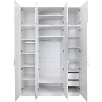 Шкаф распашной Аквилон Санти №24.1 (белое сияние) - Превью изображения №8 — Интернет-магазин ПроЗаказ