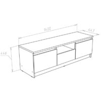 Тумба НК-Мебель Ларго 71160300 (дуб сонома) - Превью изображения №2 — Интернет-магазин ПроЗаказ
