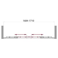 Душевая дверь BelBagno UNO-VF-2-170/145-C-Cr 170 (прозрачное стекло) - Превью изображения №5 — Интернет-магазин ПроЗаказ