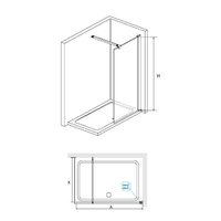 Душевая стенка RGW WA-001 351000109-11 90 (хром/прозрачное стекло) - Превью изображения №2 — Интернет-магазин ПроЗаказ