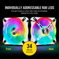Комплект вентиляторов для корпуса Corsair iCUE QL140 RGB White Dual Pack CO-9050106-WW - Превью изображения №16 — Интернет-магазин ПроЗаказ