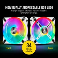 Комплект вентиляторов для корпуса Corsair iCUE QL140 RGB White Dual Pack CO-9050106-WW - Превью изображения №16 — Интернет-магазин ПроЗаказ