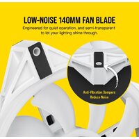 Комплект вентиляторов для корпуса Corsair iCUE QL140 RGB White Dual Pack CO-9050106-WW - Превью изображения №19 — Интернет-магазин ПроЗаказ