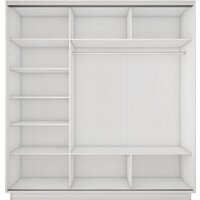 Шкаф-купе Трия Румер-2 СШК 3.180.60-11.11.11 3-х дверный (белый снег/белый снег) - Превью изображения №3 — Интернет-магазин ПроЗаказ