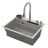 Кухонная мойка Roxen Stage Plus 560250-60-S многофункциональная 8 в 1 (60*48/текстурный сатин) - Превью изображения №4 — Интернет-магазин ПроЗаказ