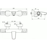 Смеситель Ideal Standard Ceratherm A7238AA - Превью изображения №2 — Интернет-магазин ПроЗаказ
