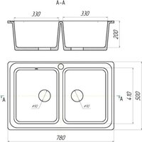 Кухонная мойка Saniteco Vetus (черный) - Превью изображения №10 — Интернет-магазин ПроЗаказ