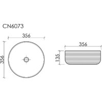 Умывальник Ceramica Nova CN6073 (белый) - Превью изображения №7 — Интернет-магазин ПроЗаказ