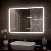  Континент Зеркало Demure Led 100x70 (часы слева) - Превью изображения №2 — Интернет-магазин ПроЗаказ