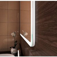  Континент Зеркало Demure Led 100x70 (часы слева) - Превью изображения №4 — Интернет-магазин ПроЗаказ