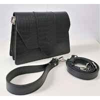 Женская сумка Souffle 249 2495001 (черный кайман эластичный) - Превью изображения №5 — Интернет-магазин ПроЗаказ