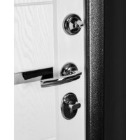 Металлическая дверь Guard Царга MG60 87х205 правая (черное серебро/белый ясень) - Превью изображения №4 — Интернет-магазин ПроЗаказ