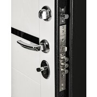 Металлическая дверь Guard Царга MG60 87х205 правая (черное серебро/белый ясень) - Превью изображения №5 — Интернет-магазин ПроЗаказ