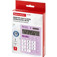 Бухгалтерский калькулятор BRAUBERG Ultra Pastel-08-PR 250516 (сиреневый) - Превью изображения №10 — Интернет-магазин ПроЗаказ
