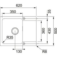 Кухонная мойка Franke Orion OID 611-62 114.0476.310 (каменный серый) - Превью изображения №2 — Интернет-магазин ПроЗаказ