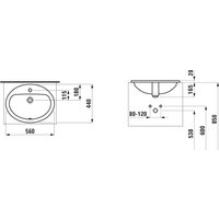Умывальник Laufen Pro 56x44 [8139510001041] - Превью изображения №2 — Интернет-магазин ПроЗаказ