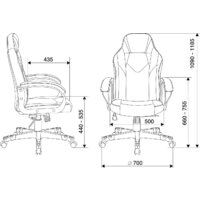 Игровое (геймерское) кресло Zombie Game 17 (черный/серый) - Превью изображения №5 — Интернет-магазин ПроЗаказ