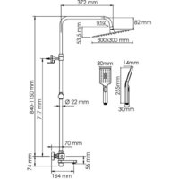 Душевая система  Wasserkraft A199.260.201.BG Thermo - Превью изображения №3 — Интернет-магазин ПроЗаказ