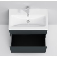  AM.PM Тумба под умывальник Gem 75 M90FSX07522GM32 (2 ящика, графит) - Превью изображения №4 — Интернет-магазин ПроЗаказ