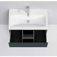  AM.PM Тумба под умывальник Gem 75 M90FSX07522GM32 (2 ящика, графит) - Превью изображения №3 — Интернет-магазин ПроЗаказ