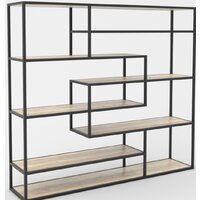 Hype Mebel Зиг-Заг 200x150 (черный/древесина белая)