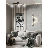 Припотолочная люстра Aitin Pro НПБ 02-3x40-102 1434/3 (черный/хром) - Превью изображения №2 — Интернет-магазин ПроЗаказ