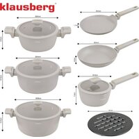 Набор кастрюль Klausberg KB-7967 - Превью изображения №4 — Интернет-магазин ПроЗаказ