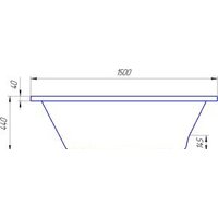 Ванна 1Марка Piccolo 150x75L (с каркасом) - Превью изображения №5 — Интернет-магазин ПроЗаказ