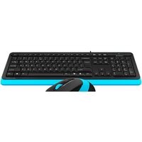 Офисный набор A4Tech Fstyler F1010 (черный/синий) - Превью изображения №2 — Интернет-магазин ПроЗаказ