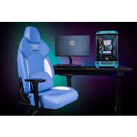 Игровое (геймерское) кресло Thermaltake V Comfort (синий/белый) - Превью изображения №16 — Интернет-магазин ПроЗаказ