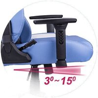 Игровое (геймерское) кресло Thermaltake V Comfort (синий/белый) - Превью изображения №11 — Интернет-магазин ПроЗаказ