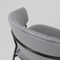 Стул с подлокотниками Алвест AV 433 (темно-серый бархат H-15/черный) - Превью изображения №14 — Интернет-магазин ПроЗаказ