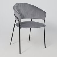 Стул с подлокотниками Алвест AV 433 (темно-серый бархат H-15/черный) - Превью изображения №8 — Интернет-магазин ПроЗаказ