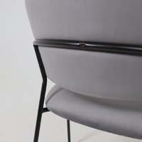 Стул с подлокотниками Алвест AV 433 (темно-серый бархат H-15/черный) - Превью изображения №15 — Интернет-магазин ПроЗаказ