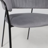 Стул с подлокотниками Алвест AV 433 (темно-серый бархат H-15/черный) - Превью изображения №11 — Интернет-магазин ПроЗаказ