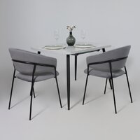 Стул с подлокотниками Алвест AV 433 (темно-серый бархат H-15/черный) - Превью изображения №5 — Интернет-магазин ПроЗаказ