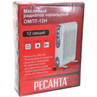Масляный радиатор Ресанта ОМПТ-12Н - Превью изображения №7 — Интернет-магазин ПроЗаказ