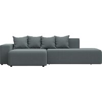 Лига диванов Лига-079 левый 129813L (рогожка амур 07 серый)