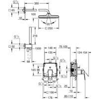 Душевая система  Grohe Eurocube 25289000 - Превью изображения №4 — Интернет-магазин ПроЗаказ