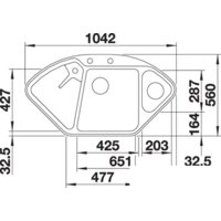 Кухонная мойка Blanco Delta II-F (белый) - Превью изображения №3 — Интернет-магазин ПроЗаказ