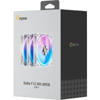 Комплект вентиляторов для корпуса Ocypus Delta F12 WH ARGB 3IN1 - Превью изображения №7 — Интернет-магазин ПроЗаказ
