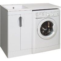  Runo Тумба с умывальником Лира 45 + Гамма 105 лайт с правым крылом (напольная, белый) - Превью изображения №2 — Интернет-магазин ПроЗаказ